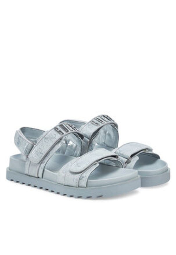Guess Sandały FLJFDS LEL03 Niebieski. Kolor: niebieski. Materiał: skóra