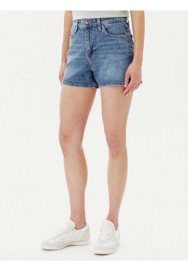 Lee Szorty jeansowe Carol 112363526 Niebieski Regular Fit. Kolor: niebieski. Materiał: bawełna