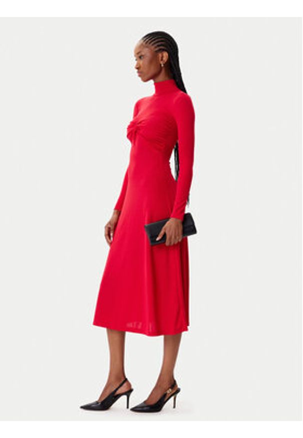 Artigli Sukienka koktajlowa ACAB003158 Czerwony Regular Fit. Kolor: czerwony. Materiał: syntetyk. Styl: wizytowy