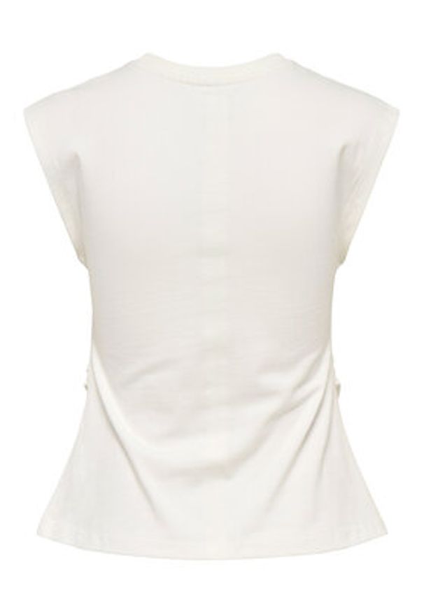 only - ONLY T-Shirt Marie 15372452 Biały Regular Fit. Kolor: biały. Materiał: bawełna