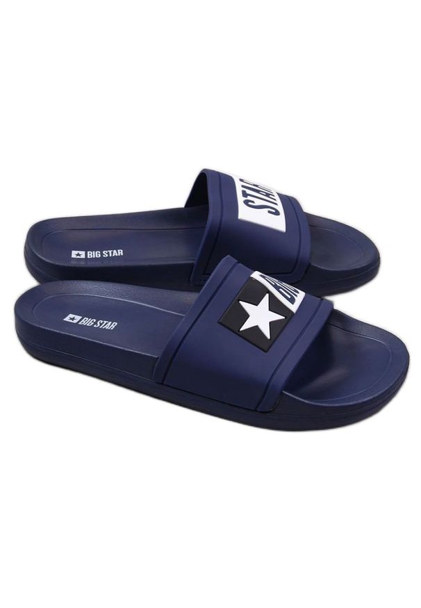 Big-Star - Klapki basenowe Big Star Jr DD374152 granatowe. Okazja: na co dzień. Kolor: niebieski. Materiał: syntetyk. Styl: casual