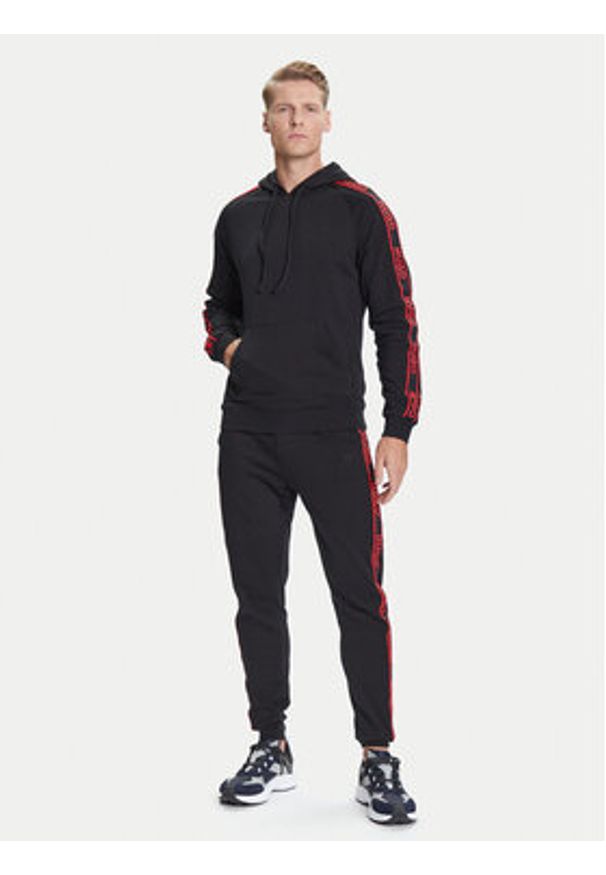 Hugo - HUGO Spodnie dresowe Liam 50540918 Czarny Regular Fit. Kolor: czarny. Materiał: bawełna