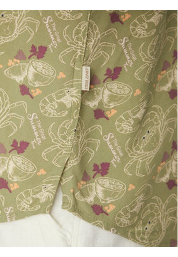 Blend Koszula 20718227 Zielony Regular Fit. Kolor: zielony. Materiał: wiskoza
