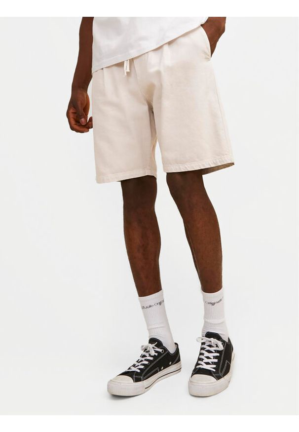 Jack & Jones - Jack&Jones Szorty materiałowe Tony 12250090 Różowy Loose Fit. Kolor: różowy. Materiał: bawełna