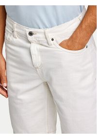 Lindbergh Szorty jeansowe 30-550000OFW Biały Loose Fit. Kolor: biały. Materiał: bawełna #3