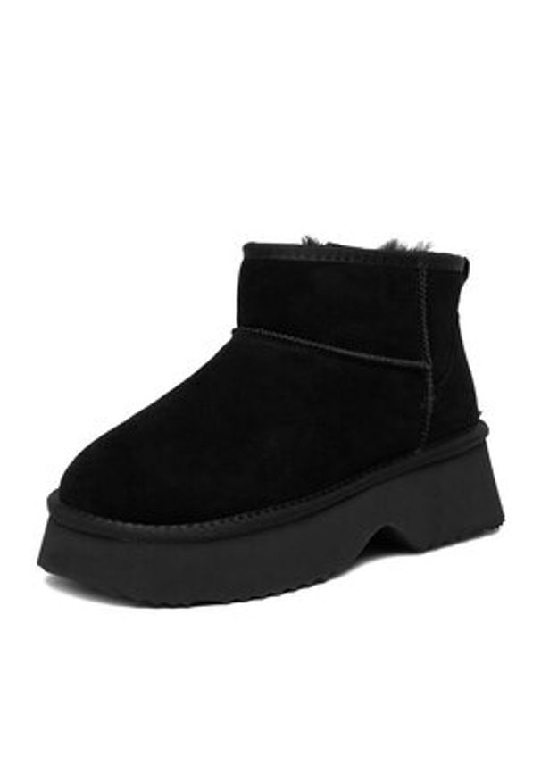 Badura Śniegowce EO-ANIKA-TS6302-01 Czarny. Kolor: czarny. Materiał: zamsz, skóra