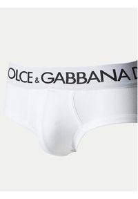 DOLCE & GABBANA - Dolce&Gabbana Komplet 2 par slipów M9D69J ONN97 Biały. Kolor: biały. Materiał: bawełna