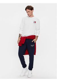 Tommy Jeans Spodnie dresowe Entry Graphic DM0DM18357 Granatowy Slim Fit. Kolor: niebieski. Materiał: bawełna #4