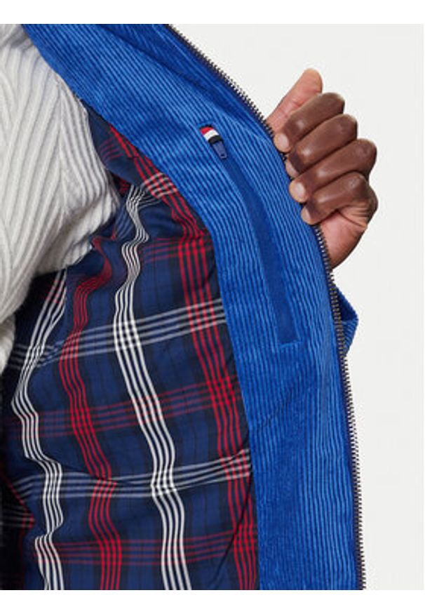 TOMMY HILFIGER - Tommy Hilfiger Kurtka puchowa MW0MW41361 Niebieski Regular Fit. Kolor: niebieski. Materiał: syntetyk