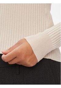 only - ONLY Sweter Minna 15309345 Beżowy Regular Fit. Kolor: beżowy. Materiał: syntetyk #3