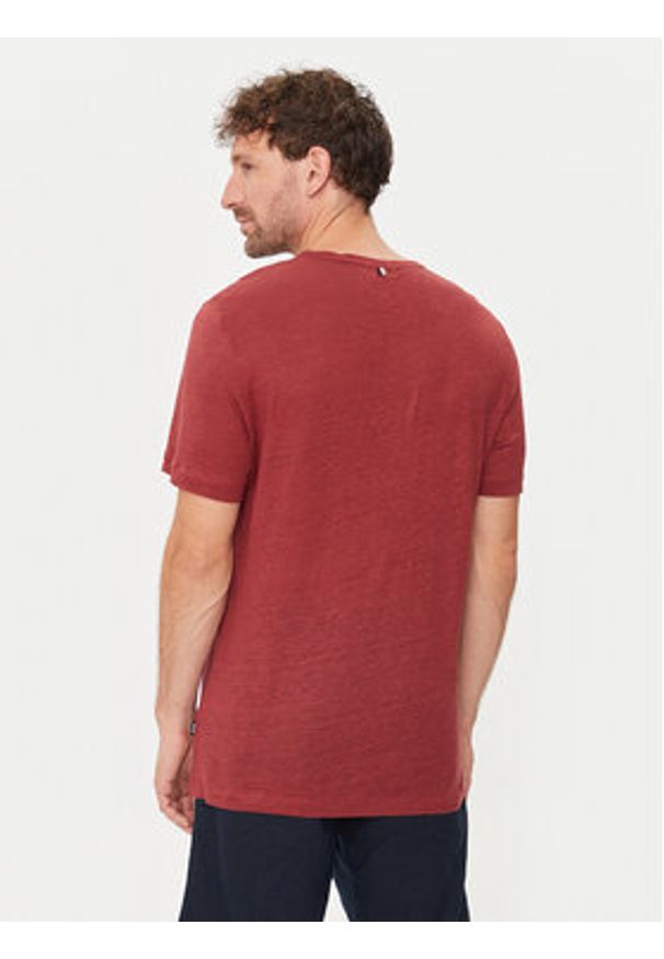 BOSS - Boss T-Shirt Tiburt 456 50511612 Czerwony Regular Fit. Kolor: czerwony. Materiał: len