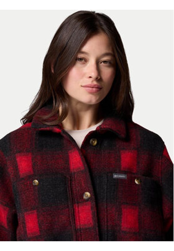 columbia - Columbia Kurtka przejściowa Wildest Venture™ 2136171 Bordowy Loose Fit. Kolor: czerwony. Materiał: syntetyk