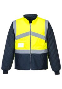 Portwest - Kurtka Męska 2 W 1 HiVis. Kolor: wielokolorowy, niebieski, żółty