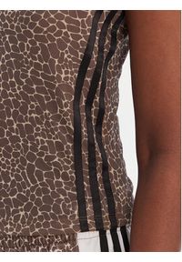 Adidas - adidas Top KD8822 Beżowy Slim Fit. Kolor: beżowy. Materiał: syntetyk #4