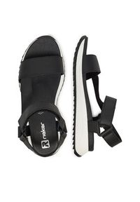 Rieker Sandały W2951-00 Czarny. Kolor: czarny. Materiał: skóra #7
