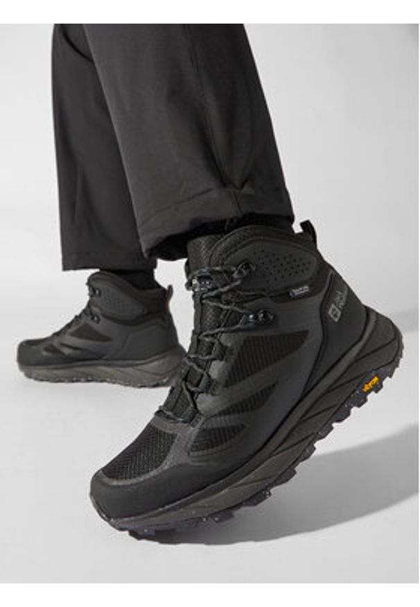 Jack Wolfskin Trekkingi Terraventure Texapore Mid M 4051521 Czarny. Kolor: czarny. Materiał: materiał. Sport: turystyka piesza