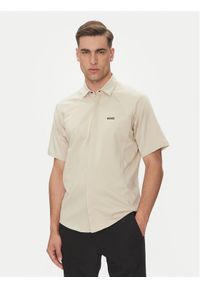 BOSS Koszula Excurse 50540196 Beżowy Regular Fit. Kolor: beżowy. Materiał: bawełna