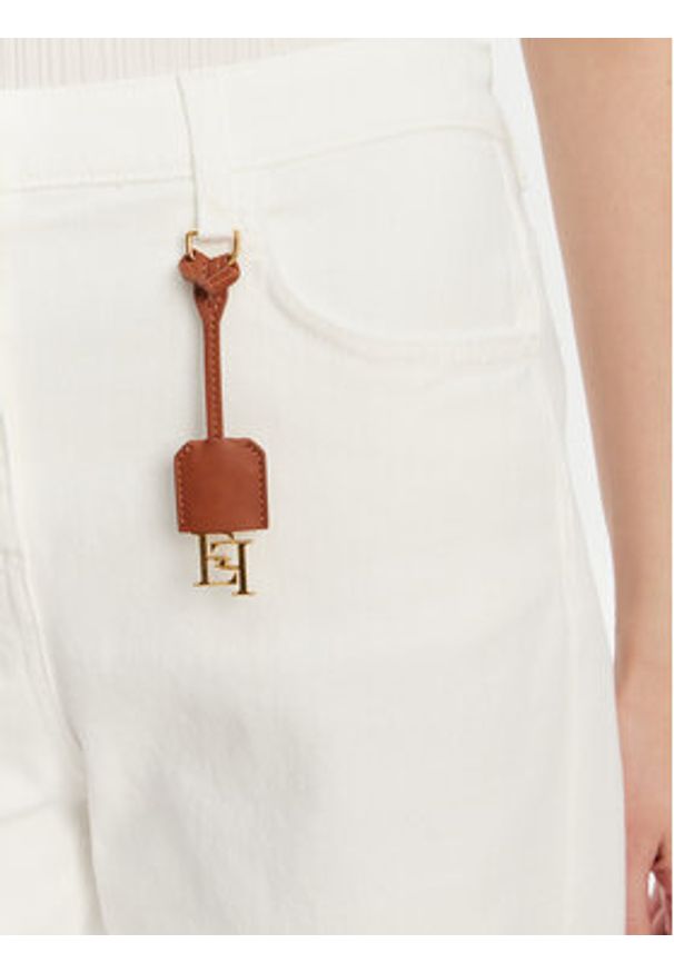 Elisabetta Franchi Jeansy PJ-87D-51E2 Biały Regular Fit. Kolor: biały
