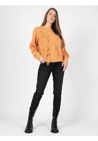Silvian Heach Sweter | PGA22007MA | Kobieta | Pomarańczowy. Kolor: pomarańczowy. Materiał: wełna, poliester, elastan, akryl. Wzór: ze splotem #5