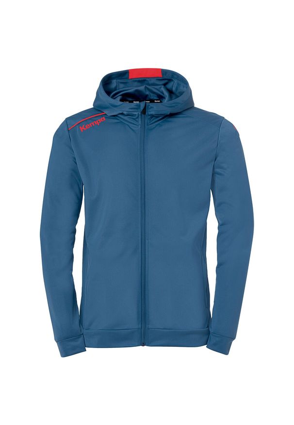 KEMPA - Dziecięca bluza dresowa z kapturem Kempa. Typ kołnierza: kaptur. Kolor: czerwony, czarny, szary, wielokolorowy. Materiał: dresówka. Wzór: kolorowy. Sport: piłka ręczna