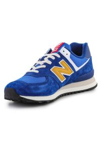 Buty New Balance M U574HBG niebieskie. Kolor: niebieski. Materiał: materiał, skóra, guma. Model: New Balance 574 #3