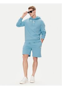 Calvin Klein Jeans Szorty sportowe Monologo J30J325131 Niebieski Regular Fit. Kolor: niebieski. Materiał: bawełna, syntetyk. Styl: sportowy #3