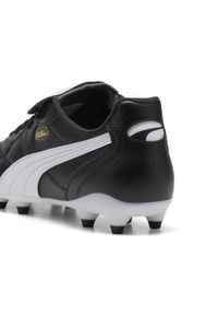 Puma - Buty piłkarskie unisex KING TOP FG/AG PUMA Black White Gold. Kolor: czarny, biały, wielokolorowy. Sport: piłka nożna
