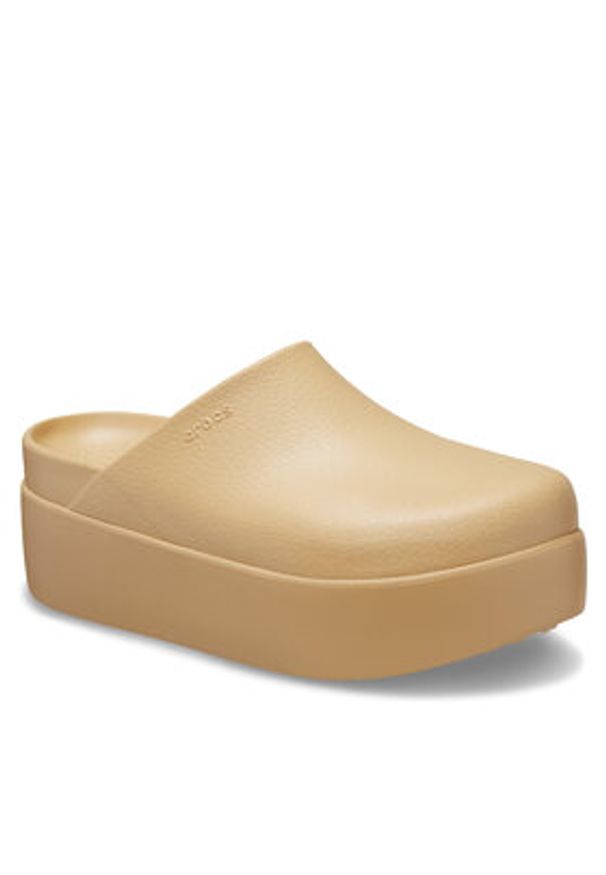 Crocs Klapki Dylan Platform Clog 209870 Brązowy. Kolor: brązowy. Obcas: na platformie