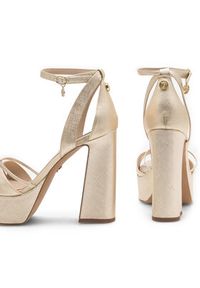 Nine West Sandały AAHIDA ZL23002CC Złoty. Kolor: złoty. Materiał: skóra #4