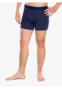 Bokserki termoaktywne Under Armour Performance Cotton 6 in 3-Pack Boxerjock. Kolor: wielokolorowy, czarny, niebieski, szary