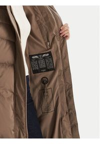 Guess Płaszcz zimowy W5BL29 W2802 Brązowy Regular Fit. Kolor: brązowy. Materiał: syntetyk. Sezon: zima