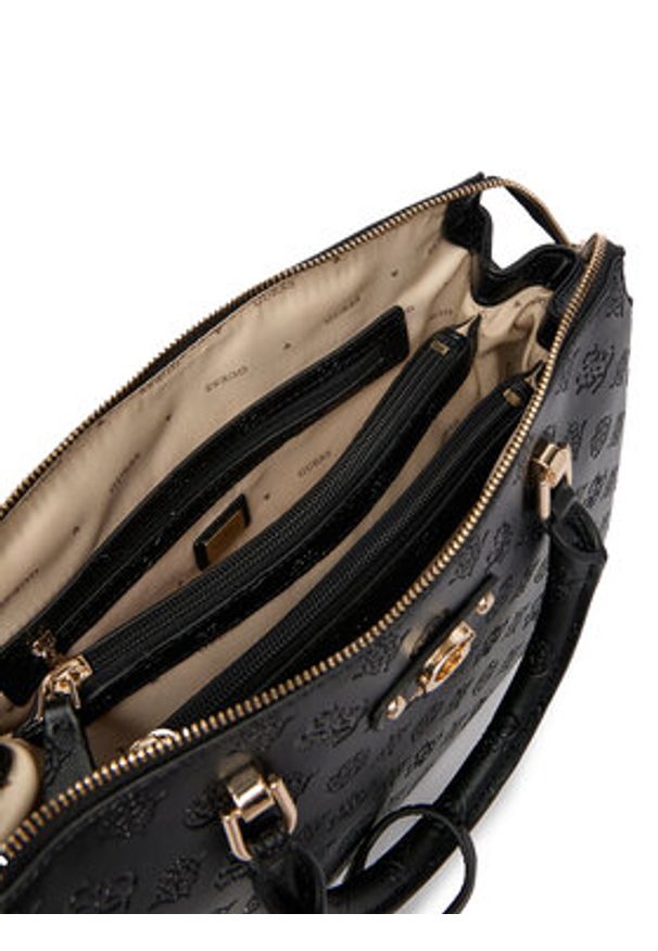 Guess Torebka Dita HWPD76 02060 Czarny. Kolor: czarny. Materiał: skórzane