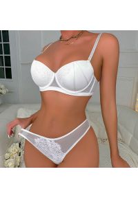 Intica - Komplet bielizny z koronką na specjalne okazje Vetka. Kolor: biały. Materiał: koronka. Wzór: koronka #1