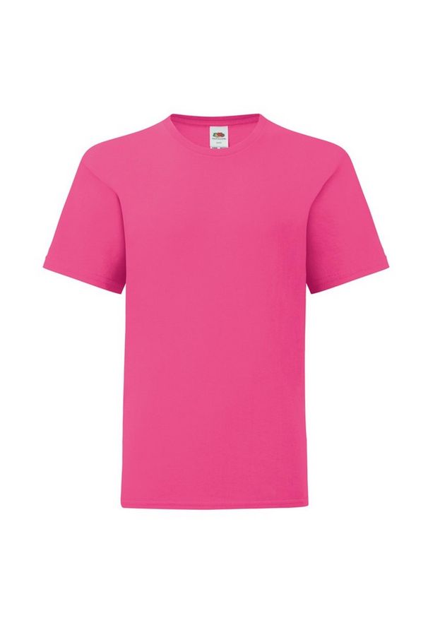 FRUIT OF THE LOOM - Koszulka Dziecięca Iconic 150 Plain T-shirt. Kolor: różowy