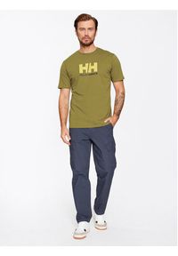 Helly Hansen T-Shirt Logo 33979 Zielony Regular Fit. Kolor: zielony. Materiał: bawełna #2