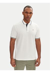 Tommy Jeans Polo DM0DM20745 Biały Regular Fit. Typ kołnierza: polo. Kolor: biały. Materiał: bawełna