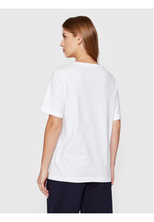 United Colors of Benetton - United Colors Of Benetton T-Shirt 3BVXE18A0 Biały Relaxed Fit. Kolor: biały. Materiał: bawełna