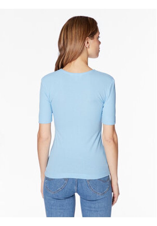 Lee T-Shirt L49FIPA32 112333690 Błękitny Slim Fit. Kolor: niebieski. Materiał: syntetyk