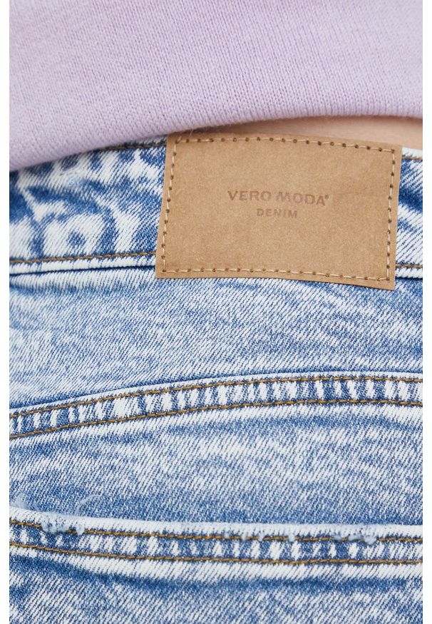 Vero Moda Jeansy damskie high waist. Stan: podwyższony. Kolor: niebieski
