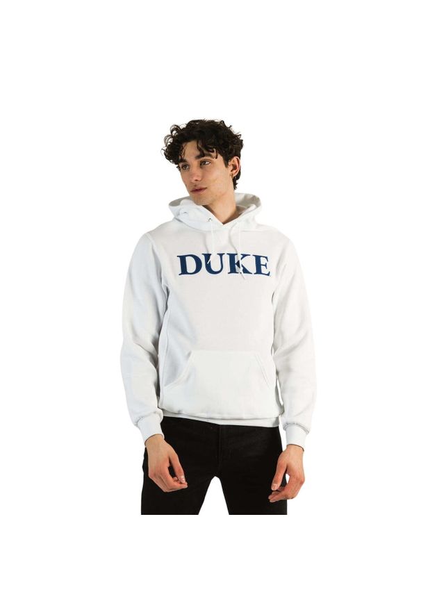 Mitchell & Ness - Bluza z kapturem Duke University. Typ kołnierza: kaptur. Kolor: biały, niebieski, wielokolorowy. Sport: koszykówka