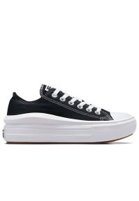 Buty damskie Converse Chuck Taylor All Star Move Platform 570256C - czarne. Kolor: czarny. Materiał: guma. Szerokość cholewki: normalna. Obcas: na platformie. Model: Converse All Star
