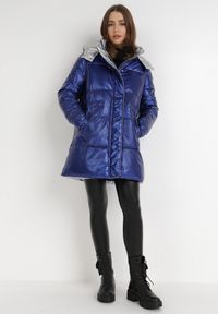 Born2be - Niebieska Kurtka Pronassa. Kolor: niebieski. Materiał: tkanina #4