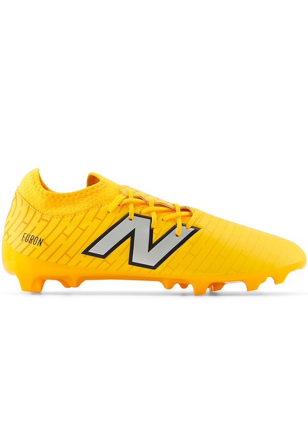 Korki męskie New Balance FURON V7+ DISPATCH FG SF3FZ75 – żółte. Kolor: żółty. Materiał: syntetyk, materiał. Szerokość cholewki: normalna. Sport: piłka nożna