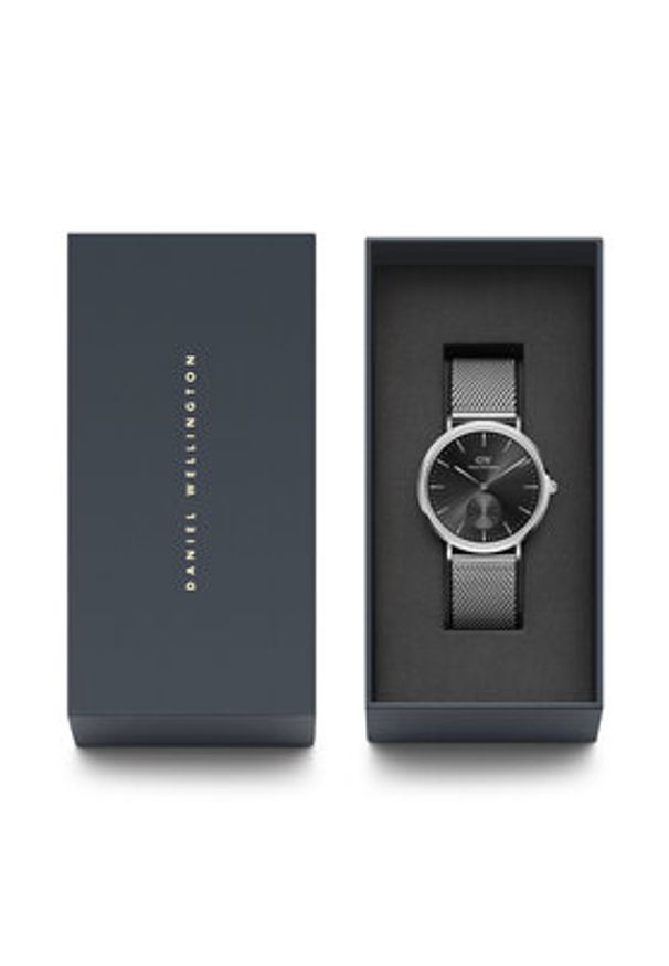 Daniel Wellington Zegarek Classic Multi-Eye Sterling Onyx DW00100711 Srebrny. Kolor: srebrny