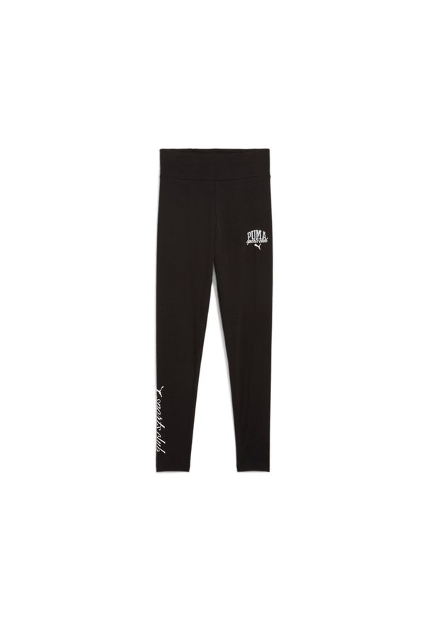 Dziewczęcy strój do biegania Puma Class High Waist. Stan: podwyższony. Kolor: czarny. Materiał: dresówka