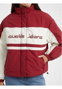 Guess Jeans Kurtka przejściowa W5BL11 WGYL2 Czerwony Regular Fit. Kolor: czerwony. Materiał: syntetyk #5