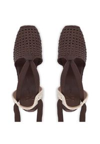 Weekend Max Mara Espadryle 2615521155670 Brązowy ciemny. Kolor: brązowy. Materiał: skóra #6
