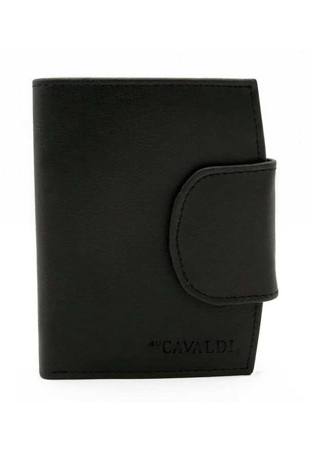 4U CAVALDI - Portfel damski czarny Cavaldi #N26-PU3 BLACK. Kolor: czarny. Materiał: skóra ekologiczna