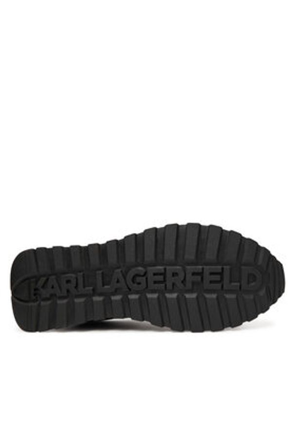 Karl Lagerfeld - KARL LAGERFELD Sneakersy KL51129E Czarny. Kolor: czarny. Materiał: skóra