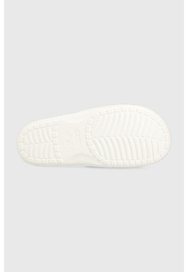 Crocs klapki damskie kolor biały. Kolor: biały. Materiał: materiał